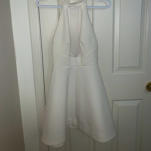 Kendall & Kylie Dresses & Skirts - KENDALL + KYLIE White Mesh Inset Halter Dress